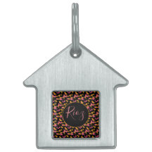 Pulseira de Identificação de Animal Cor-de-Rosa co