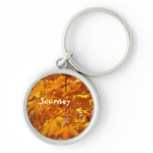 Pulseiras de chaveiro Golden Orange Leaves Outono