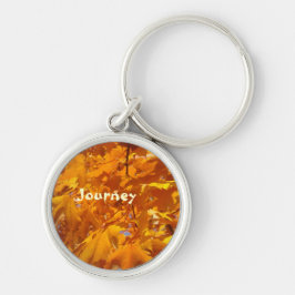 Pulseiras de chaveiro Golden Orange Leaves Outono
