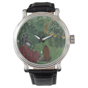 Pulso Floresta tropical com o relógio de Rousseau dos