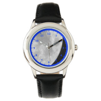 Pulso Lua, Relógio de Aço Inoxidável da Criança