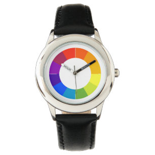 Pulso Relógio da roda de cor (multicolorido)
