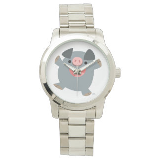 Pulso Relógio de Bouncy Pig Unisex