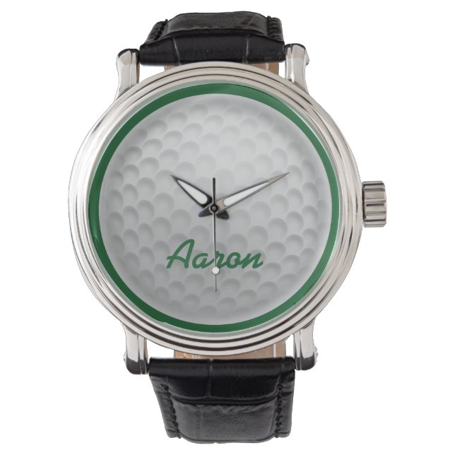 Pulso Relógio de Golfe com Nome Personalizado Presente (Frente)