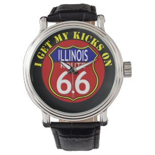 Pulso Relógio de Illinois da rota 66