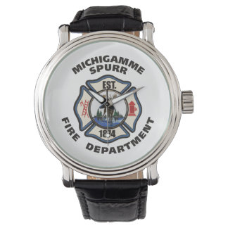 Pulso relógio de logotipo do Michigamme Fire Department