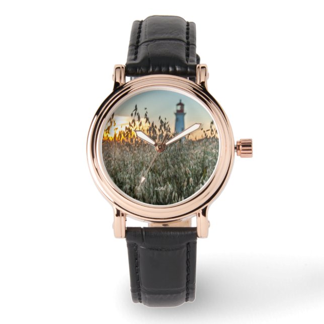 Pulso Relógio de um farol em uns campos (Frente)