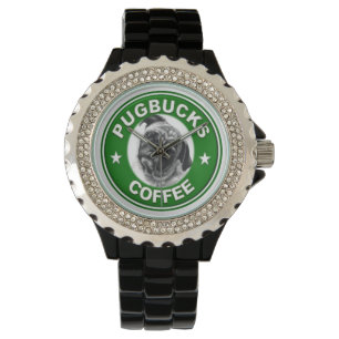 Pulso Relógio do café de Pugbucks