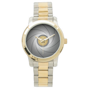 Pulso Relógio do olhar do tambor de arma da mão