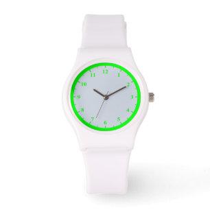 Pulso Relógio Feminino Sporty de Silicone Branco