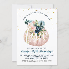 Pumpkin 5º Convite de Aniversário