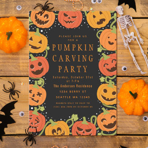 Pumpkin Bonito Fazendo Convite Para Festas De Hall