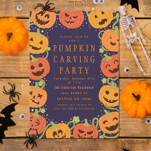 Pumpkin Bonito Fazendo Convite Para Festas De Hall