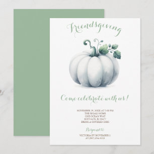 Pumpkin Branco do Convite de Amizade