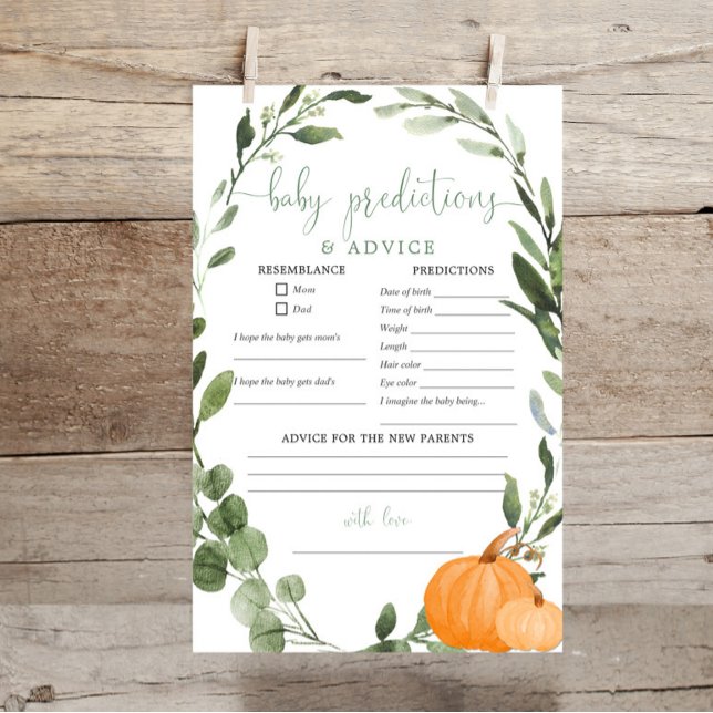 Pumpkin cai verde conselhos sobre predições de beb (Criador carregado)