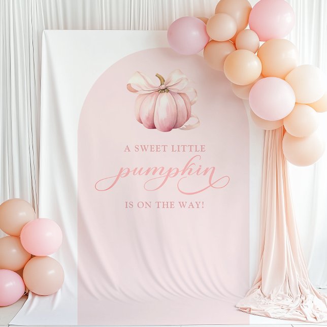 Pumpkin Chá de fraldas Arco de Fundo Tapeçaria (Criador carregado)