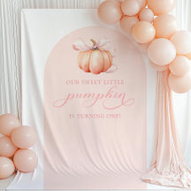 Pumpkin Chá de fraldas Arco de Fundo Tapeçaria