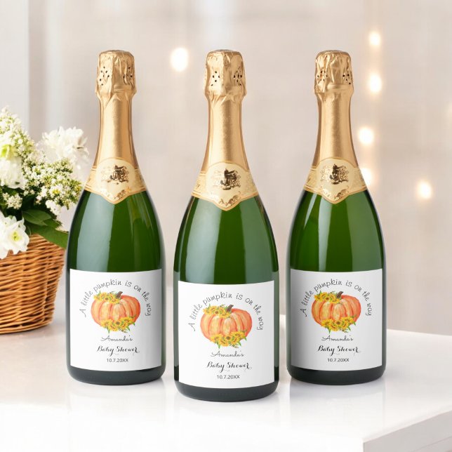 Pumpkin Chá de fraldas Queda Laranja Branco (Criador carregado)