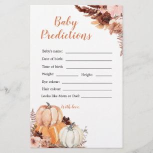Pumpkin Chá Russo Boho Pumpkin Previsão Bebê