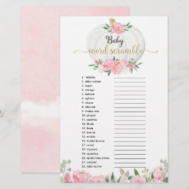 Pumpkin cor-de-rosa verde Bebê chá