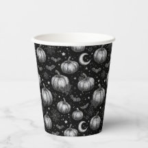 Pumpkin de Dia das Bruxas Preto e Branco, Bat, tei