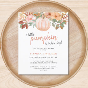 Pumpkin De Orçamento Queda De Chá de fraldas Flora