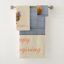 Pumpkin de Pumpkin de Ação de Graças em Toalhas