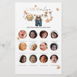 Pumpkin Fall Chá de fraldas Labor Jogo do Amor