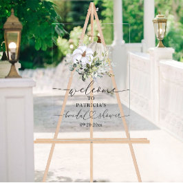 Pumpkin Greenery Fall Chá de panela Sinal de Boas-