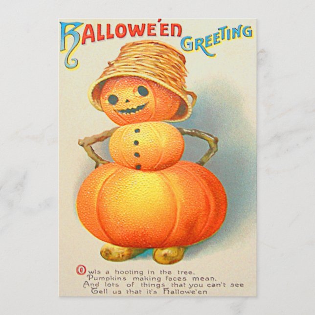 Pumpkin Jack O' Lanterna Snowman (Frente)