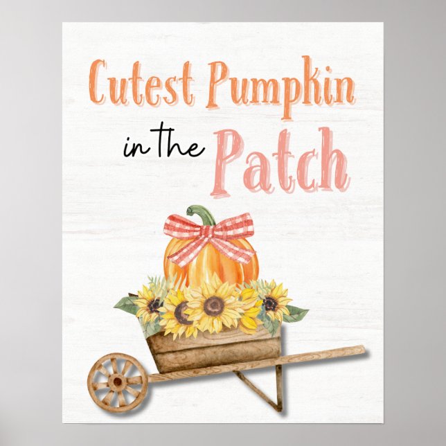 Pumpkin mais grosso na Poster de patch (Frente)