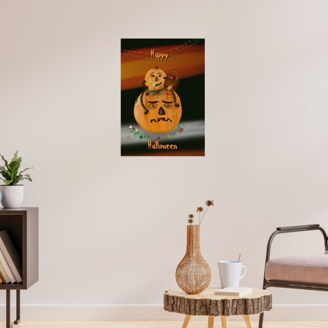 Pumpkin Mess Halloween Poster (Sala de Estar 3)
