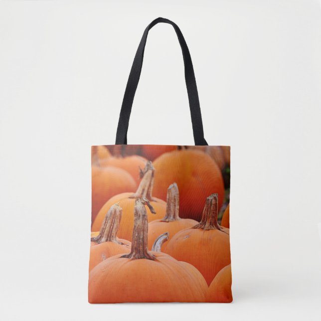 Pumpkin Patch Fall Autumn Art Tote Bag (Frente)