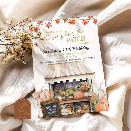 Pumpkin Patch Kid qualquer convite de aniversário