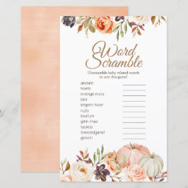 Pumpkin Pumpkin Rústico Scramble