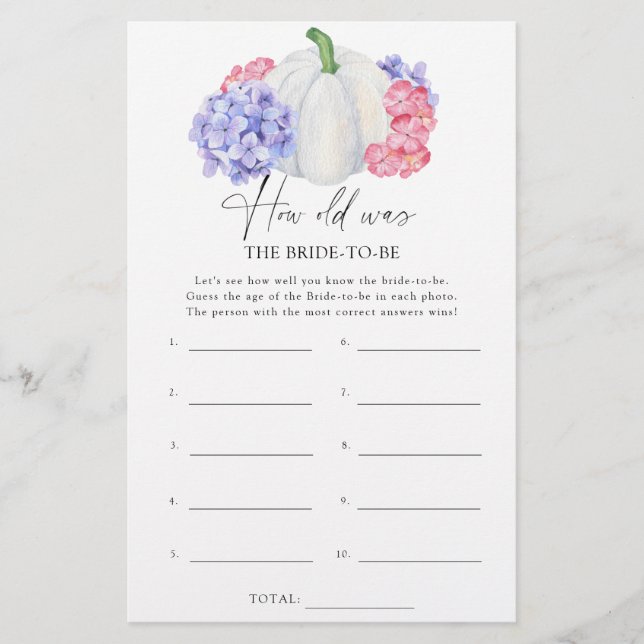 Pumpkin - Quantos anos tinha a noiva para ser o jo (Frente)