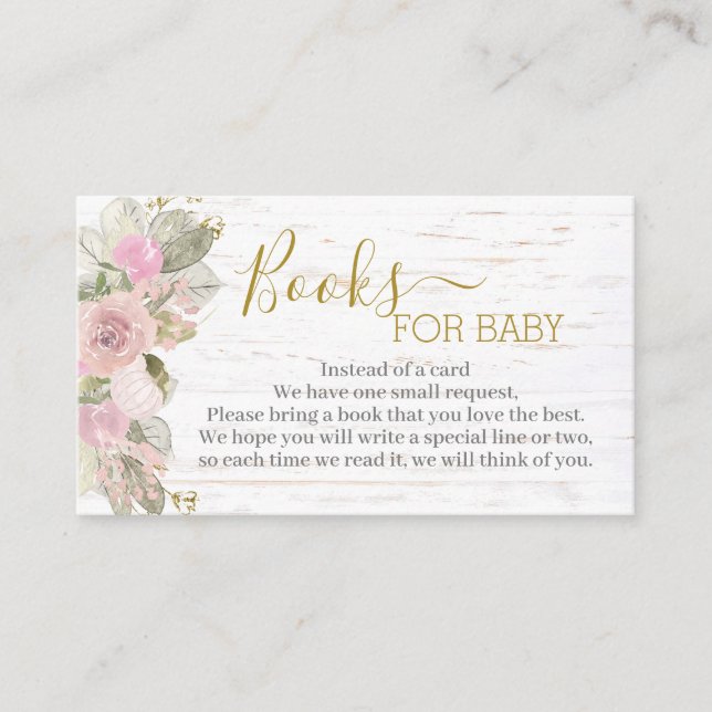 Pumpkin rosa traz um cartão de gabinete de livro (Frente)