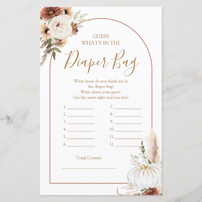 Pumpkin Russo Boho Cai No Amor Jogo Da Fralda (Frente)