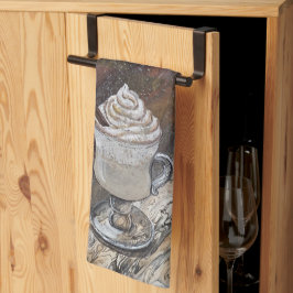 Pumpkin Spice Brown e Dourada Toalha de Cozinha