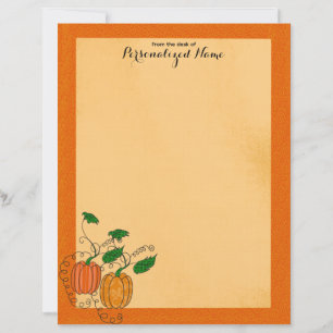 Pumpkin Spice - Folha de Papel Sem Linhas
