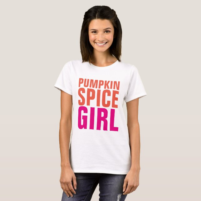 PUMPKIN SPICE GIRL, T-shirts engraçadas (Frente Completa)