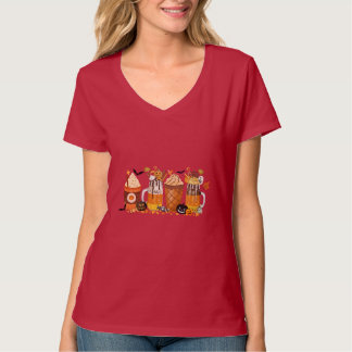 Pumpkin Spice Halloween Bebe T-Shirt