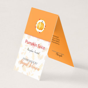 Pumpkin Spice Homemade Bath & Body Label   Etiquet