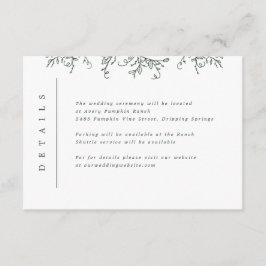 Pumpkin Vines Monograma Inserção de Casamento