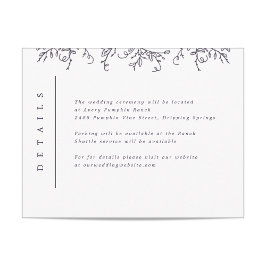 Pumpkin Vines Monograma Inserção de Casamento