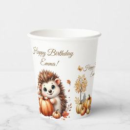 Pumpkin Wildflower Fall Watercolor Aniversário