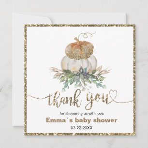 Pumpkins branco e Dourado obrigado você