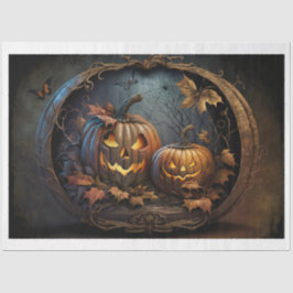 Pumpkins de Halloween de Papel Tecido