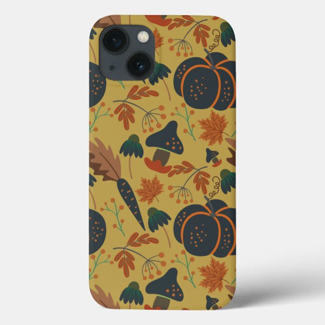 Pumpkins e cenouras, sem costura (Verso)