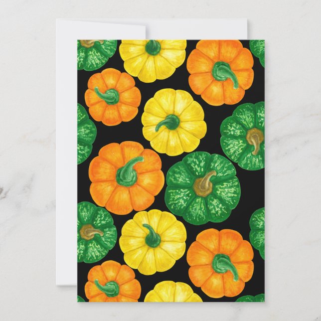 Pumpkins Watercolor Standard 3 (Frente)
